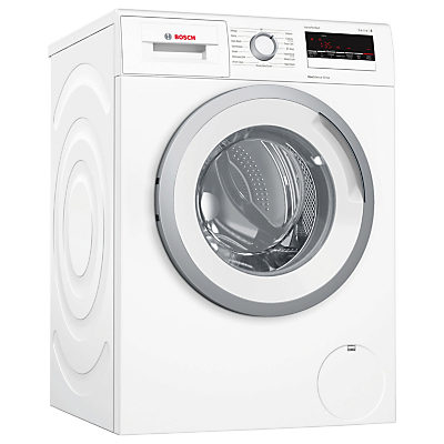 Bosch WAN28201GB Freestanding Washing Machine, 8kg Load, A+++ Energy Rating, 1400rpm Spin, White Bosch WAN28201GB Freestanding Washing Machine, 8kg Load, A+++ Energy Rating, 1400rpm Spin, White